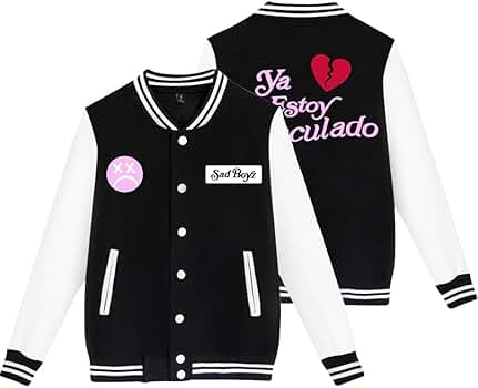 Amazon.com: PAJOMLAG Junior H Sad Boyz Varsity Jacket Tour